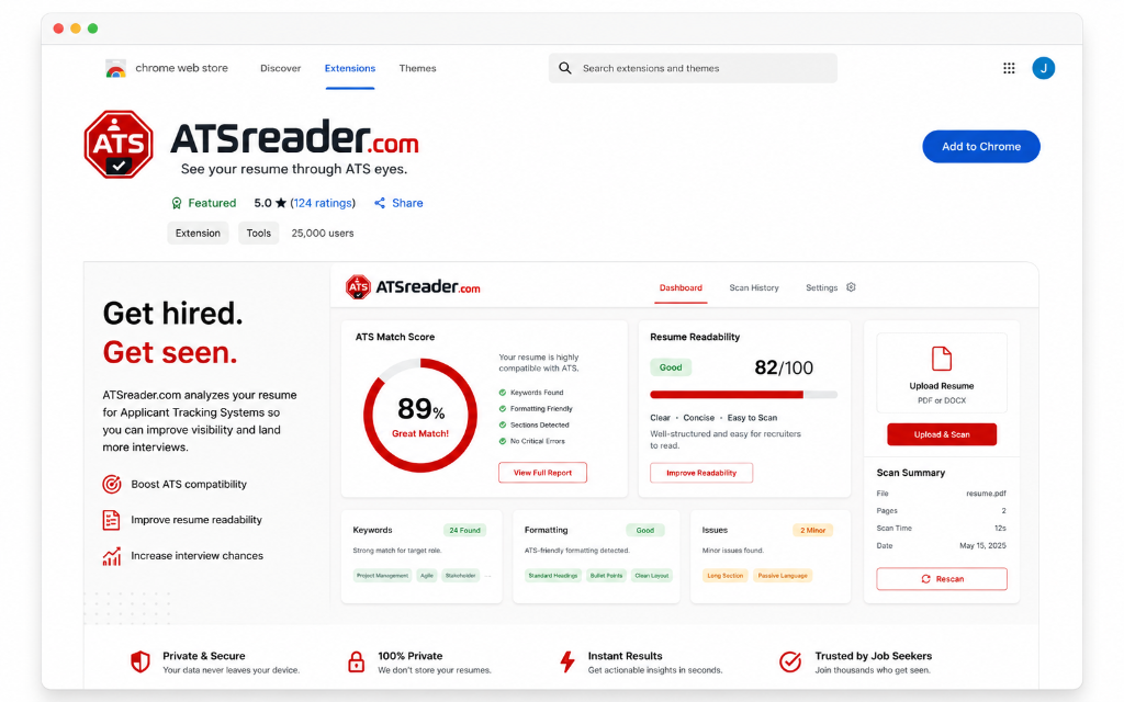 ATS Reader Dashboard
